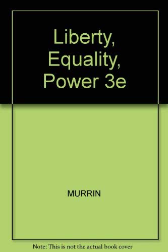 Stock image for Liberty, Equality, Power: A History of the American People (Non-InfoTrac Version) for sale by HPB-Red