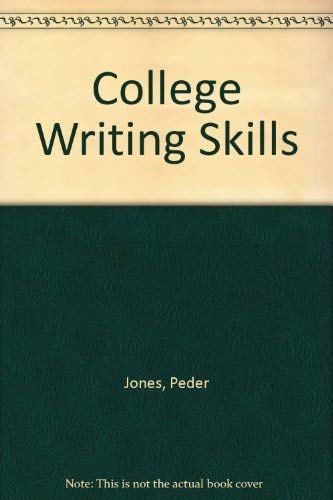 Imagen de archivo de College Writing Skills a la venta por Mountain Books