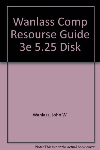 Computer Resource Guide: Principles of Accounting/Book and 5 1/4 Inch Disk (9780155127586) by Wanlass, John W.