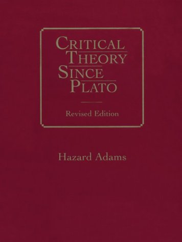 9780155161436: Critical Theory Since Plato