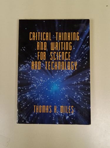 Critical Thinking and Writing for Science and Technology