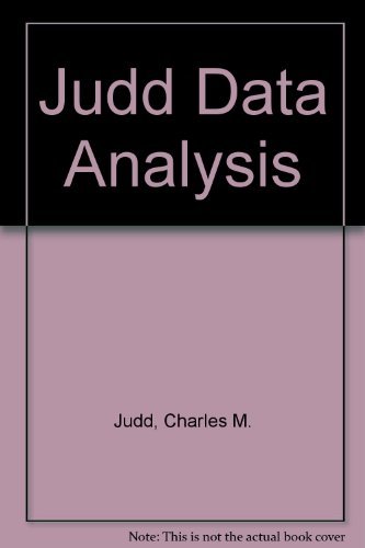 Data Analysis: A Model-Comparison Approach (9780155167650) by Judd, Charles M.; McClelland, Gary H.