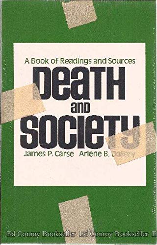 9780155172111: Death and Society: A Book of Readings and Sources