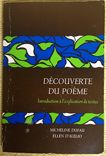 Stock image for Decouverte Du Poeme for sale by BooksRun