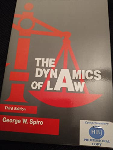 Imagen de archivo de The Dynamics of Law a la venta por Wonder Book