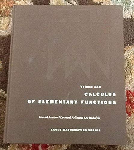 Stock image for Calculus of Elementary Functions for sale by ThriftBooks-Dallas