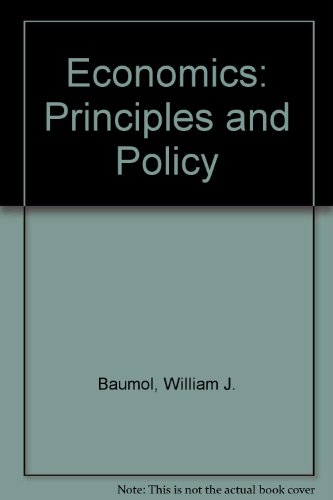 Beispielbild fr Economics: Principles and Policy (2nd edt) zum Verkauf von Anybook.com