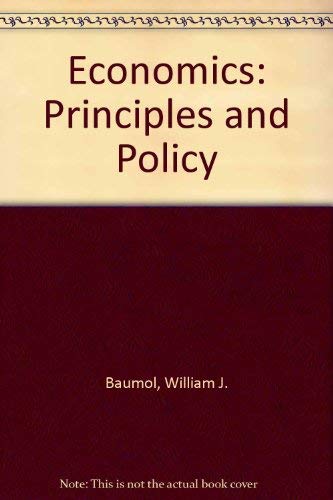 Beispielbild fr Economics: Principles and Policy zum Verkauf von medimops