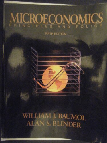 Imagen de archivo de Microeconomics : Principles and Policy a la venta por Better World Books