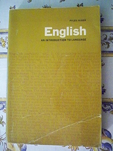 Stock image for English: An Introduction to Language for sale by Buchpark