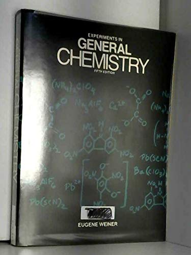Stock image for Experiments in General Chemistry for sale by Books Puddle