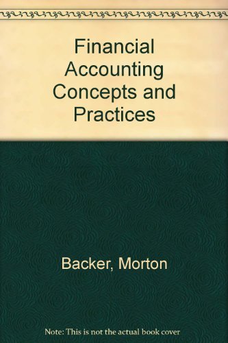 9780155273719: Financial Accounting Concepts and Practices