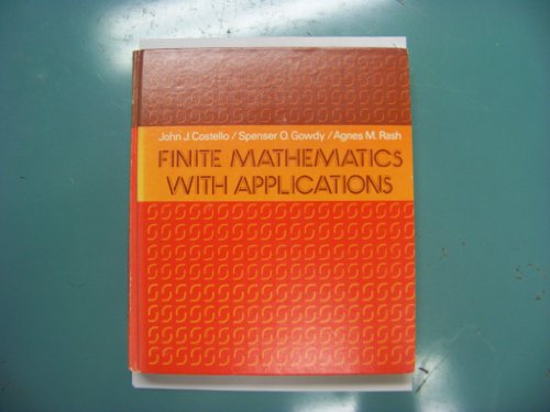 Imagen de archivo de Finite Mathematics with Applications a la venta por Better World Books: West