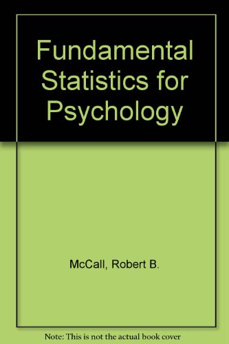 Stock image for Fundamental Statistics for Psychology for sale by Sarah Zaluckyj