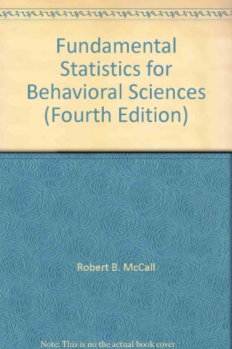 9780155294264: Fundamental Statistics for Behavioral Sciences (Fourth Edition)