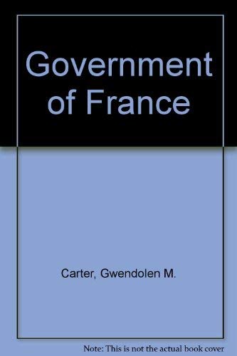 Beispielbild fr Government of France zum Verkauf von Bookmans