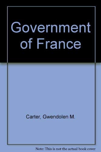 Stock image for Government of France for sale by Bookmans