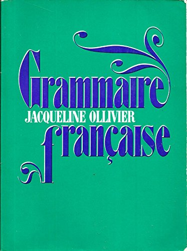 Stock image for Grammaire Francaise for sale by Better World Books