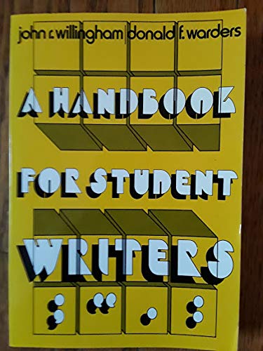 Beispielbild fr A handbook for student writers zum Verkauf von Louisville Book Net