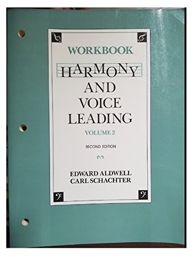 Beispielbild fr Harmony and Voice Leading: Workbook (Volume 2, Second Edition) zum Verkauf von SecondSale