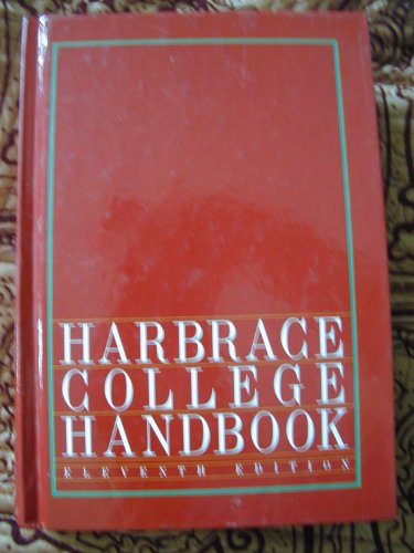 9780155318625: Webb Et Al Harbrace College Handbook 11e