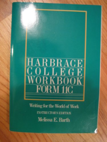 IE Harbrace Workbook Form 11c (9780155318694) by Melissa E. Barth; Winifred Bryan Horner; John C. Hodges