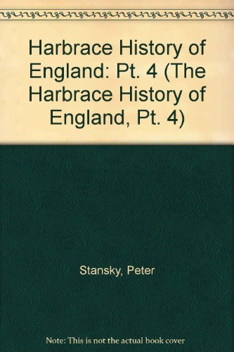9780155351103: England Since 1867: Continuity and Change (The Harbrace History of England, Pt. 4)