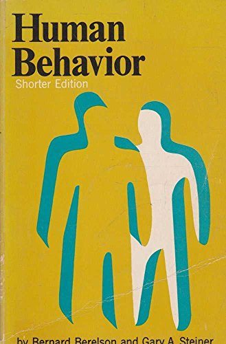 Beispielbild fr Human Behavior: An Inventory of Scientific Findings Shorter Ed zum Verkauf von ThriftBooks-Dallas