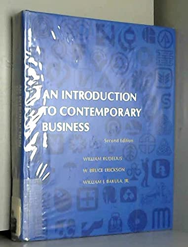 Stock image for An introduction to contemporary business for sale by Idaho Youth Ranch Books