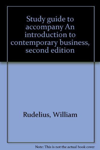Beispielbild fr Study guide to accompany An introduction to contemporary business, second edition zum Verkauf von Redux Books