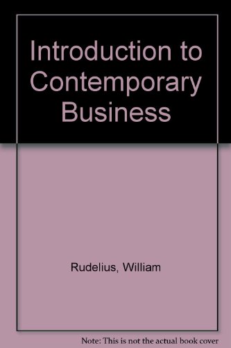 Stock image for An Introduction to contemporary business for sale by Hawking Books