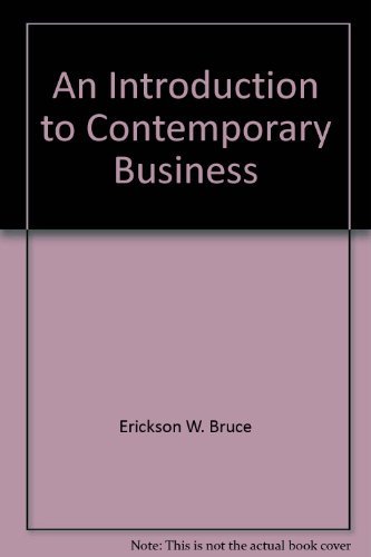 Stock image for An introduction to contemporary business for sale by medimops