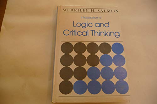 Beispielbild fr Introduction to Logic and Critical Thinking zum Verkauf von Wonder Book