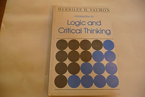 Imagen de archivo de Introduction to Logic and Critical Thinking a la venta por Better World Books: West