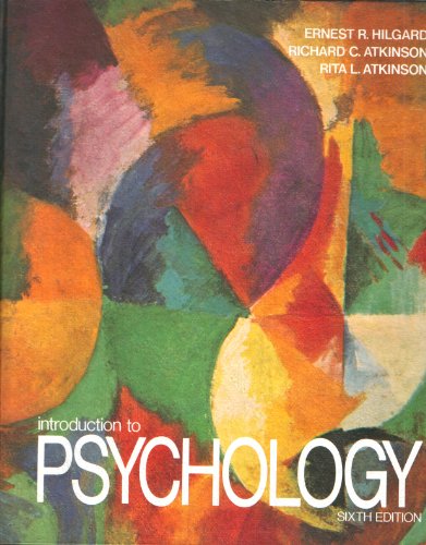 9780155436572: Introduction to Psychology