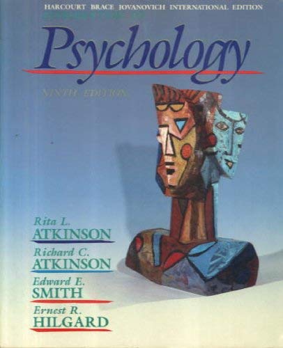 9780155436862: HILGARD INTRO TO PSYCHOLOGY 9E IE