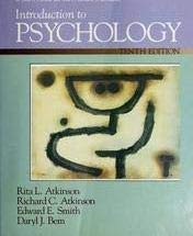 Introduction to Psychology (Hsie) (9780155436893) by Atkinson, Rita L.; Etc.
