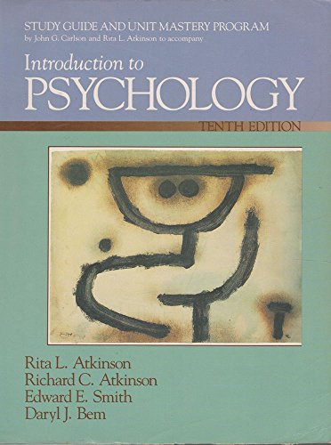 9780155436930: Introduction To Psychology - Study Guide And Unit Mastery Program