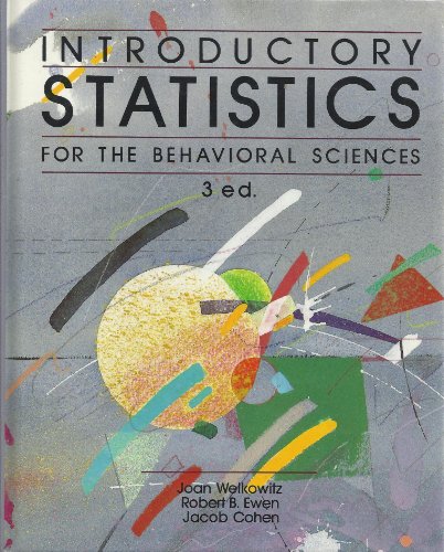9780155459816: Title: Introductory Statistics for the Behavioral Science