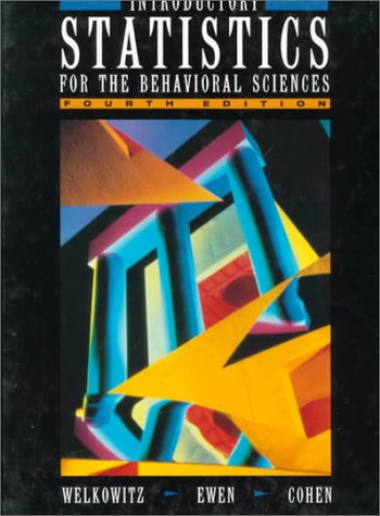 9780155459878: Introductory Statistics for the Behavioral Sciences