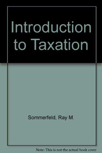 Stock image for An Introduction to Taxation for sale by ThriftBooks-Atlanta