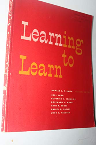 Learning to Learn (9780155504127) by Smith, Donald