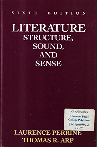 Stock image for Literature : Structure, Sound, and Sense for sale by Jenson Books Inc