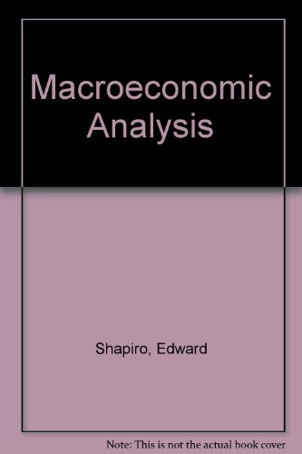 9780155512184: Macroeconomic Analysis