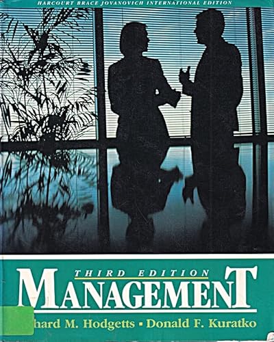 9780155546363: Hodgett's Management