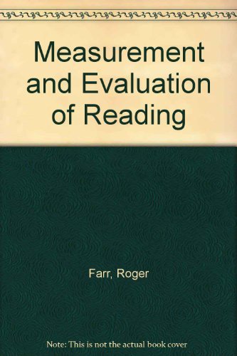 Beispielbild fr Measurement and Evaluation of Reading zum Verkauf von Better World Books