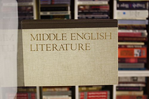 Imagen de archivo de Middle English Literature a la venta por Better World Books