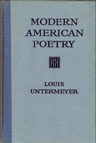 9780155598553: Modern American Poetry