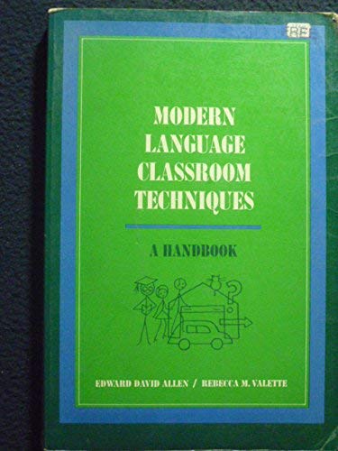 Stock image for Modern language classroom techniques;: A handbook for sale by Wonder Book