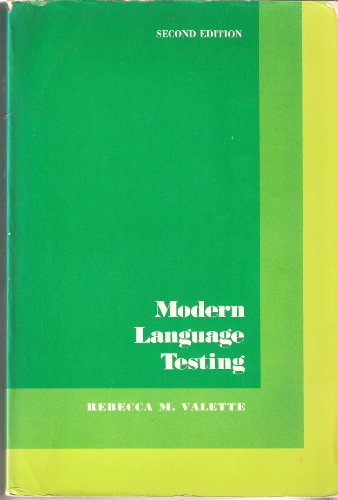 Modern Language Testing: A Handbook